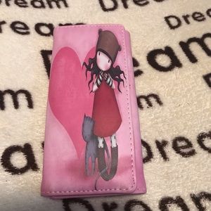 Wallet with girl pattern